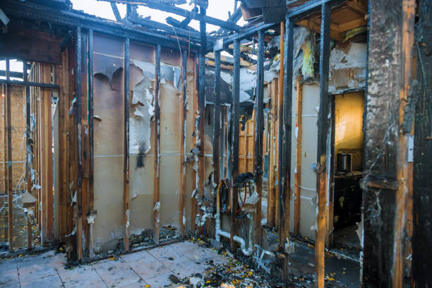 Professional Soot Cleanup technician working in Portage, IN